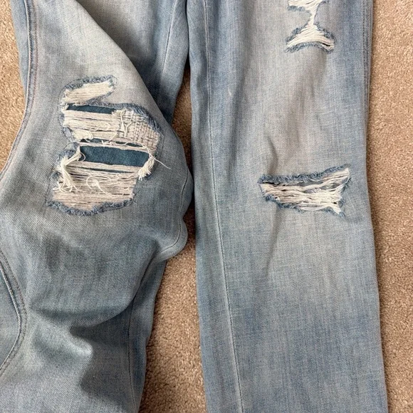 American Eagle Outfitters Light Blue Denim Overalls - Picture 4 of 8